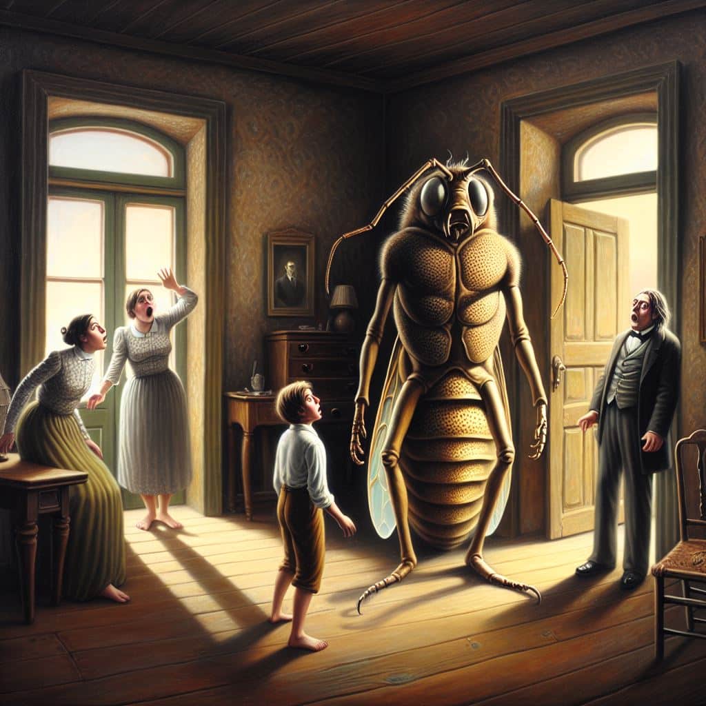 Inspirado en el texto de Kafka, Metamorfosis. 